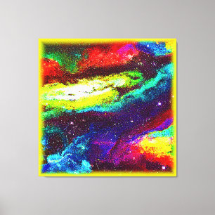 Colourful Universe Art. Buy Now Canvas Print