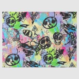 Colourful Urban Graffiti Pattern (1) Tissue Paper