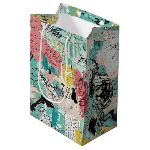 Colourful Urban Graffiti Pattern (2) Medium Gift Bag