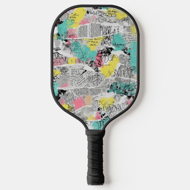 Colourful Urban Graffiti Pattern (3) Pickleball Paddle (Front)