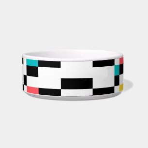 Colourful, urban, modern, trendy geometric pattern bowl