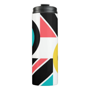 Colourful, urban, trendy, modern geometric art thermal tumbler