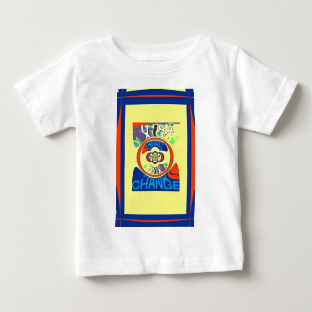Colourful USA Change: A Festive Design Baby T-Shirt (Front)