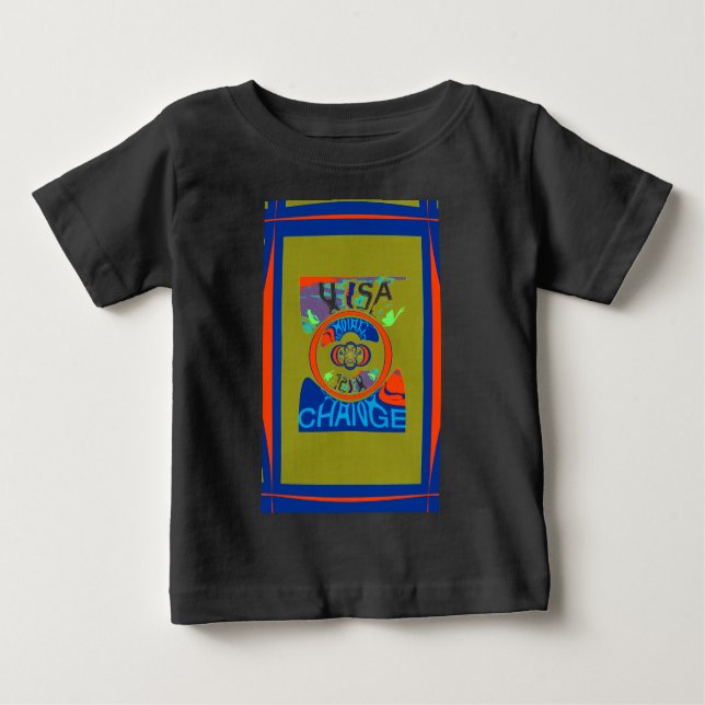 Colourful USA Change: A Festive Design Baby T-Shirt (Front)