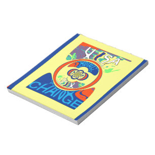 Colourful USA Change: A Festive Design Notepad