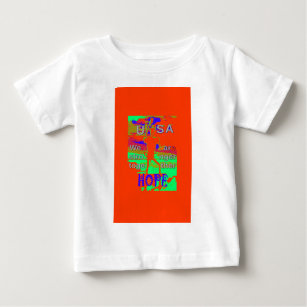 Colourful USA Hillary Hope We Are Stronger Togethe Baby T-Shirt