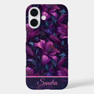 Colourful Valentine Gift Lilies Flower Name iPhone 16 Case