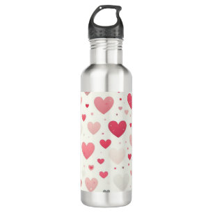 Colourful Valentine's day heart 710 Ml Water Bottle
