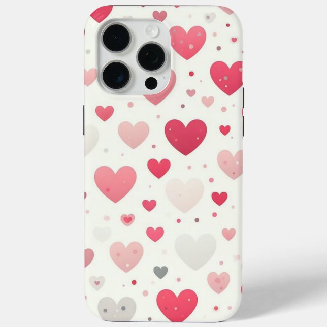 Colourful Valentine's day heart Case-Mate iPhone Case (Back)