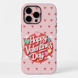 Colourful Valentine's day heart iPhone 16 Pro Max Case