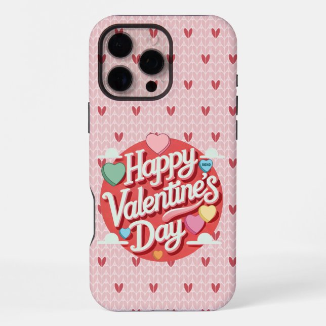 Colourful Valentine's day heart  iPhone Case (Back)
