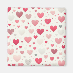 Colourful Valentine's day heart Magnet