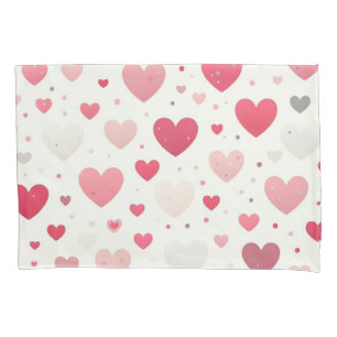 Colourful Valentine's day heart Pillowcase