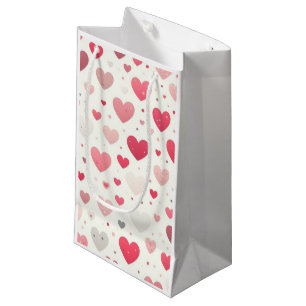 Colourful Valentine's day heart Small Gift Bag