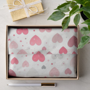 Colourful Valentine's day heart Tissue Paper
