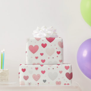 Colourful Valentine's day heart Wrapping Paper