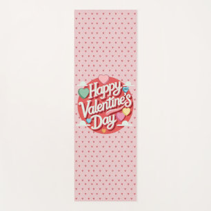 Colourful Valentine's day heart  Yoga Mat