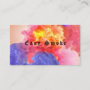 Colourful Vape Shop Business Card