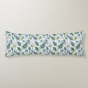 Colourful Various Feathers Body Cushion