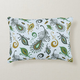 Colourful Various Feathers Decorative Cushion