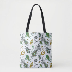 Colourful Various Feathers Tote Bag