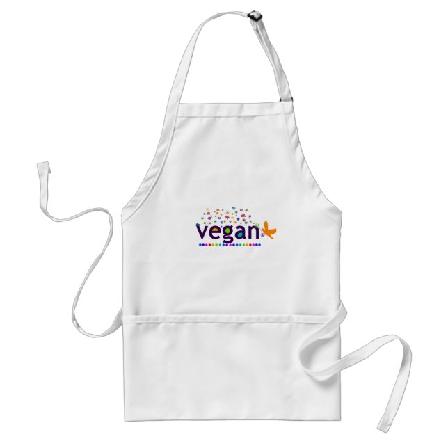 Colourful Vegan Standard Apron (Front)
