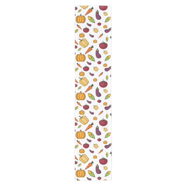 Colourful Vegetable Table Runner (Front)