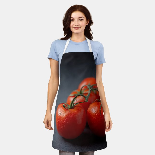 Colourful Vegetables Apron (Worn)