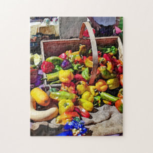 Colourful Vegetables in a Farmer's Market Jigsaw Puzzle