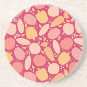 Colourful vegetables pattern coaster