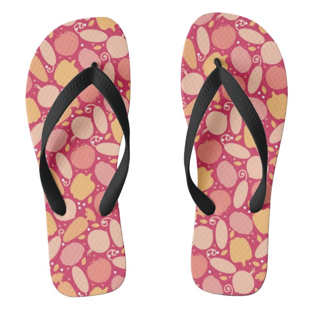 Colourful vegetables pattern jandals (Footbed)