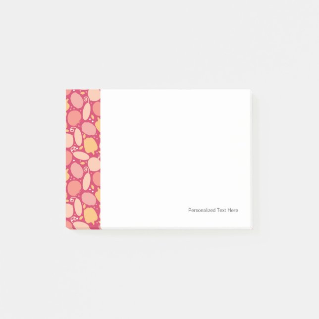 Colourful vegetables pattern post-it notes (Front)