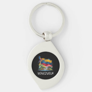 Colourful Venezuela Flag South America Key Ring