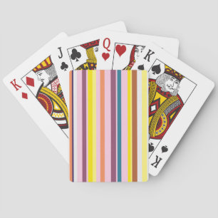 Colourful Vertical Stripes Playing Cards