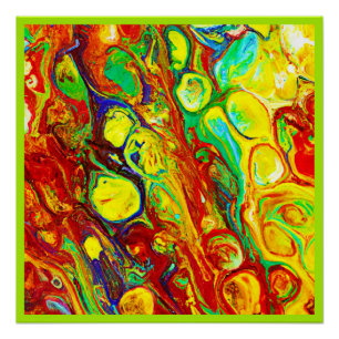 Colourful Vibrance Pattern Poster