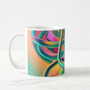 Colourful Vibrant and whimsical abstract artwork  Coffee Mug