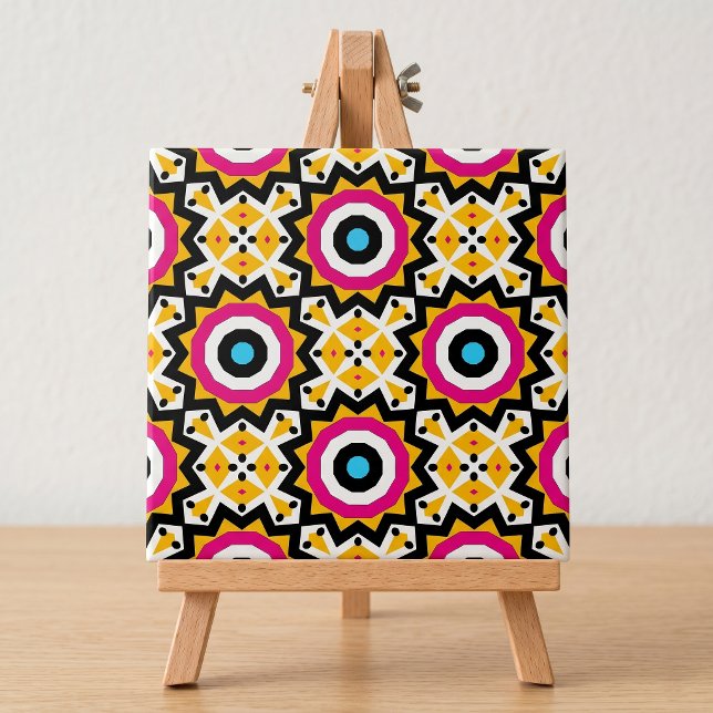 Colourful Vibrant Ethnic Mosaic Geometric  Tile (Creator Uploaded)