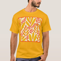 Colourful Vibrant Foliage Mosaic Leaves Pattern