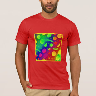 Colourful Vibrant Neon Fruits Pattern Art T-Shirt