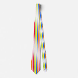 Colourful Vibrant Stripes Pattern Design  Tie