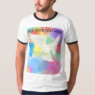 Colourful Vibrant Watercolor Summer Splash Husband T-Shirt