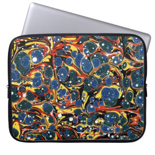 Colourful Victorian Marbled Paper Cover