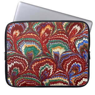 Colourful Victorian Marbled Paper Cover