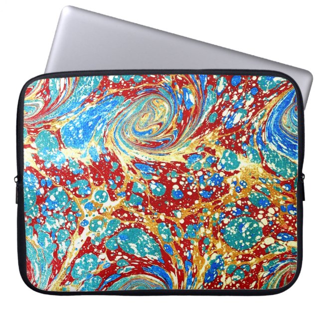Colourful Victorian Marbled Paper Cover (Front)