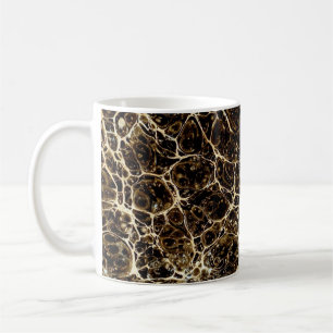 Colourful Victorian Marbled Paper Cover Coffee Mug