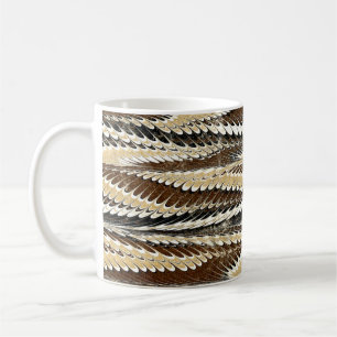 Colourful Victorian Marbled Paper Cover Coffee Mug