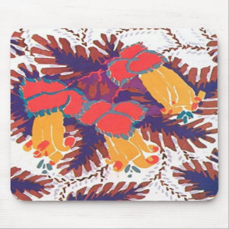 Colourful Vintage Abstract Floral Art Deco Mousepa Mouse Pad