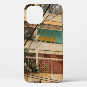 Colourful Vintage Building - Vietnamaged, ancient, iPhone 12 Case