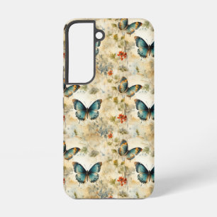 Colourful Vintage Butterflies and Flowers (11) Samsung Galaxy Case