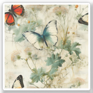 Colourful Vintage Butterflies and Flowers (2)